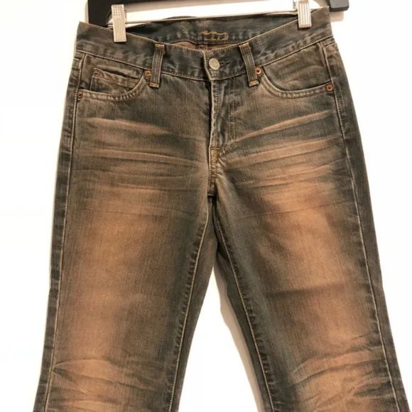 7 For All Mankind Jeans Seven Boot Leg Low Rise Waist Sz 28 #184 - Picture 3 of 7